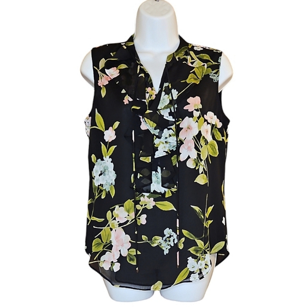 Tommy Hilfiger - Floral Ruffle Top - S - LN
